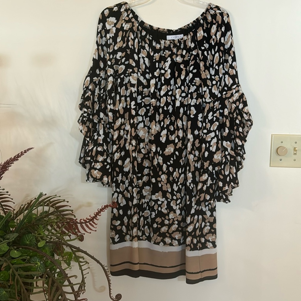 Flared Sleeve Dress